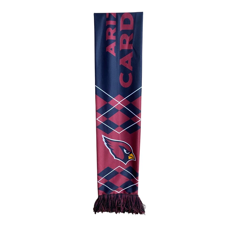 Arizona Cardinals Scarf Unisex OS Red Black Fringe